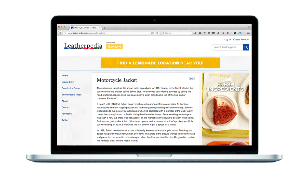 Leatherpedia site sponsorship